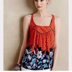 Anthropologie Maeve Mazie Peacock Tank